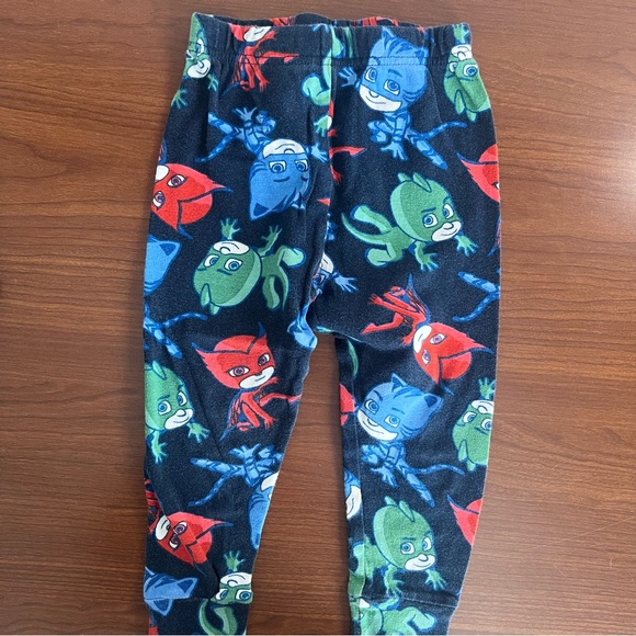 PJ Mask Kids Cotton Pajama Set Size 4T Snug Fit Navy Blue w/Characters - Picture 8 of 11